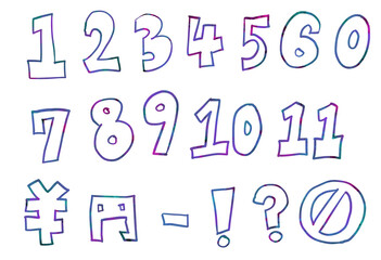 数字イラストセット