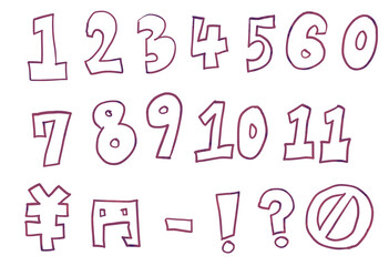 数字イラストセット