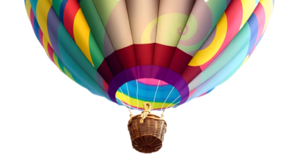  Hot Air Balloon PNG – Transparent Background Clipart for Travel, Kids, and Creative Design

