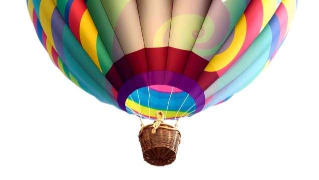  Hot Air Balloon PNG – Transparent Background Clipart for Travel, Kids, and Creative Design

