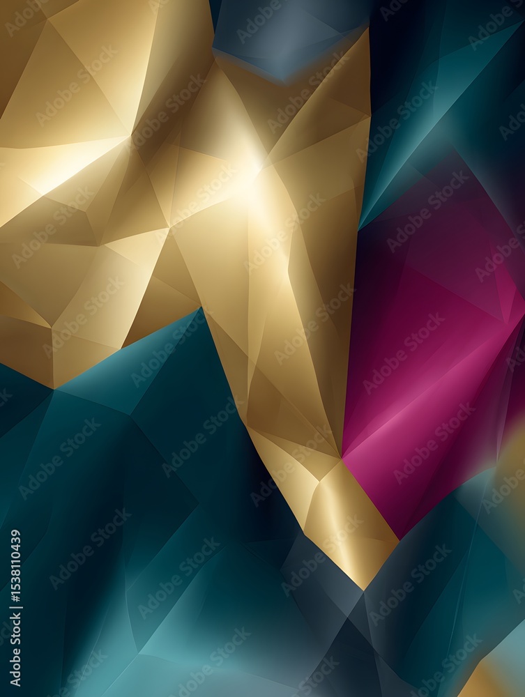Poster dynamic abstract art composition digital space visual design colorful textures aesthetic perspective