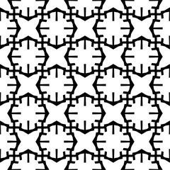 Vector monochrome seamless pattern. Abstract texture for fabric print, card, table cloth, furniture, banner, cover, invitation, decoration, wrapping.seamless repeating pattern.Black and white color.