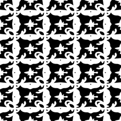 Vector monochrome seamless pattern. Abstract texture for fabric print, card, table cloth, furniture, banner, cover, invitation, decoration, wrapping.seamless repeating pattern.Black and 
white color.