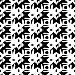 Vector monochrome seamless pattern. Abstract texture for fabric print, card, table cloth, furniture, banner, cover, invitation, decoration, wrapping.seamless repeating pattern.Black and white color.