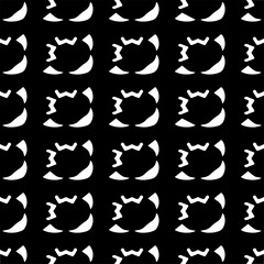 Vector monochrome seamless pattern. Abstract texture for fabric print, card, table cloth, furniture, banner, cover, invitation, decoration, wrapping.seamless repeating pattern.Black and white color.