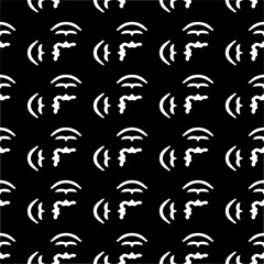Vector monochrome seamless pattern. Abstract texture for fabric print, card, table cloth, furniture, banner, cover, invitation, decoration, wrapping.seamless repeating pattern.Black and white color.