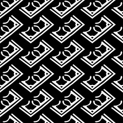 Vector monochrome seamless pattern. Abstract texture for fabric print, card, table cloth, furniture, banner, cover, invitation, decoration, wrapping.seamless repeating pattern.Black and white color.