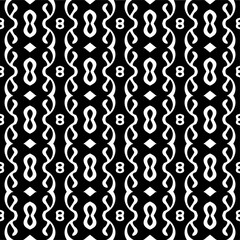 Vector monochrome seamless pattern. Abstract texture for fabric print, card, table cloth, furniture, banner, cover, invitation, decoration, wrapping.seamless repeating pattern.Black and 
white color.