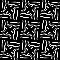 Vector monochrome seamless pattern. Abstract texture for fabric print, card, table cloth, furniture, banner, cover, invitation, decoration, wrapping.seamless repeating pattern.Black and white color.
