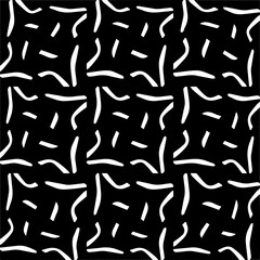 Vector monochrome seamless pattern. Abstract texture for fabric print, card, table cloth, furniture, banner, cover, invitation, decoration, wrapping.seamless repeating pattern.Black and 
white color.