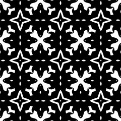 Vector monochrome seamless pattern. Abstract texture for fabric print, card, table cloth, furniture, banner, cover, invitation, decoration, wrapping.seamless repeating pattern.Black and white color.