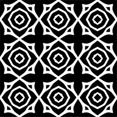 Vector monochrome seamless pattern. Abstract texture for fabric print, card, table cloth, furniture, banner, cover, invitation, decoration, wrapping.seamless repeating pattern.Black and white color.
