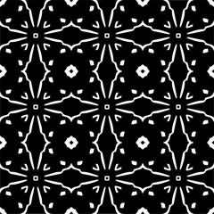 Vector monochrome seamless pattern. Abstract texture for fabric print, card, table cloth, furniture, banner, cover, invitation, decoration, wrapping.seamless repeating pattern.Black and white color.