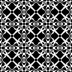 Fototapeta premium graphical, tiling, simple, cover, white, symmetrical, openwork, seamless, backdrop, ornate, shape, simple abstract art, surface, textile, wrapping, tracery, decorative, black pattern, creative, flakes