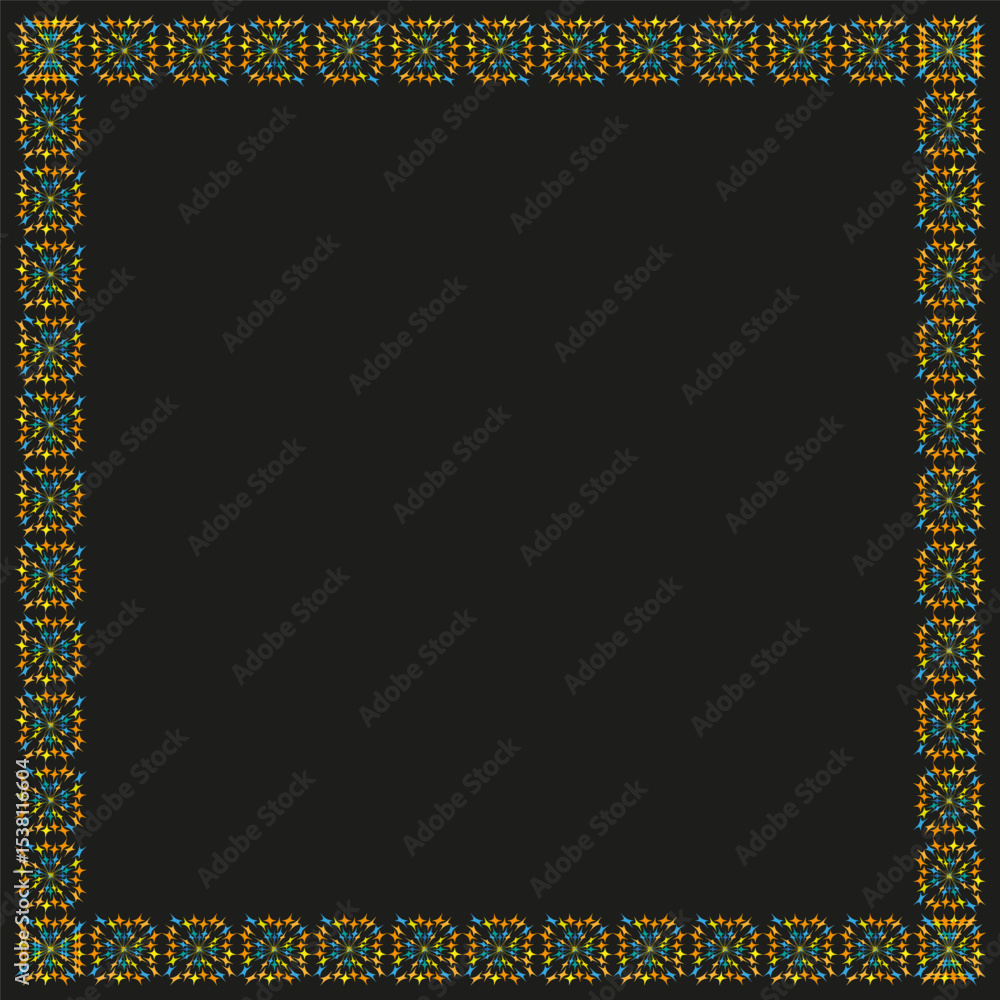 Poster decorative border frame. ornamental vector pattern. classical design element. elegant outline struct
