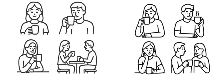 Friends enjoying coffee in a cozy cafe while chatting and sharing moments in a warm ambiance