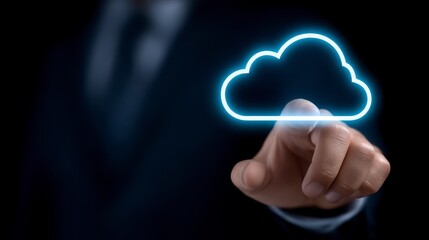 Business Download Data to Computer Cloud Storage Technology and Backup Network Security Systems. Secure online data transfer method for efficient digital asset management and robust system