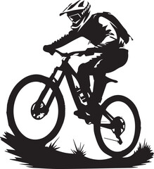 Black Silhouette of Bicycle Stunt Performer