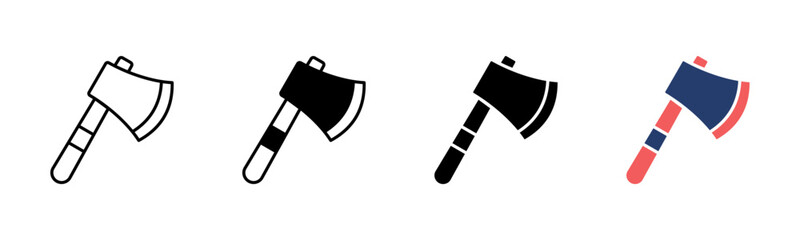 Axe icon sheet multiple style collection