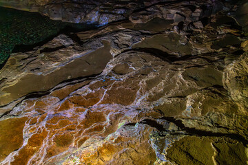 stalagmite in the cave