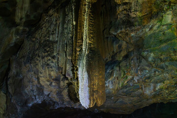 stalactite in the cave