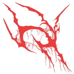 Necro Neotribal Red Tattoo Element Desiign
