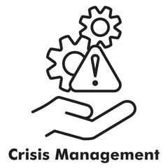 Crisis Management Outline Icon