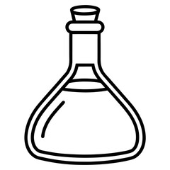 Lab Flask Icon Vector Set