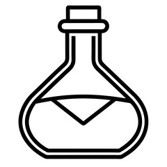 Lab Flask Icon Vector Set