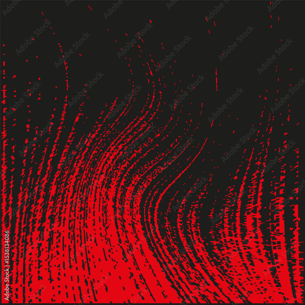 Poster red fluid lines. abstract vector texture. dynamic liquid graphic. motion blur effect.