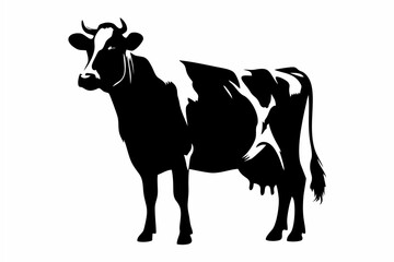 Fototapeta premium Cow Silhouette Icon vector.eps