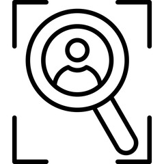 External Talent Sourcing line icon