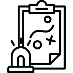 Emergency Planning line icon