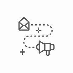marketing campaign icon sign vector