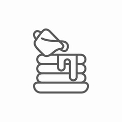 pancakes glaze icon sign vector
