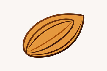 Almond design vector