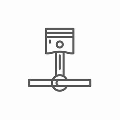 piston engine icon sign vector