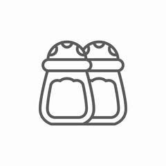 salt pepper shaker icon sign vector