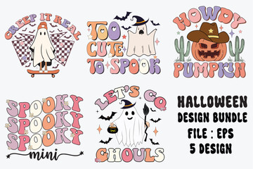 Art & Illustration, retro halloween sublimation design bundle png design ,svg,png,eps,dxf,pdf,bundle