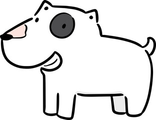 Illustration of bull terrier
