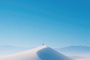 vast desert expanse with sweeps of undisturbed sand and minimalistic design