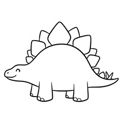 Cute Stegosaurus Drawing