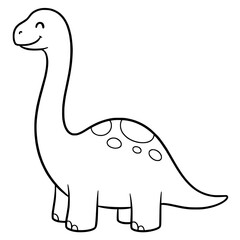 Simple Brontosaurus Sketch