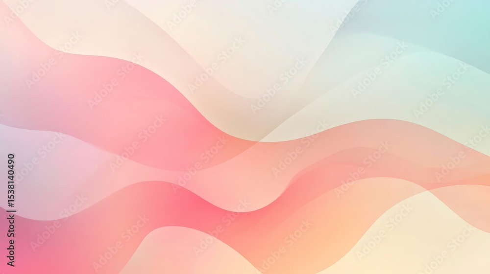 Poster a minimalist abstract background with subtle gradients and soft pastels, offering a clean and sophis
