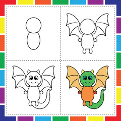 Fantasy coloring and drawing fun for kids easy step by step tutorials for drawing unicorns castles fairies dragons and mermaids, Magical adventures in art step by step drawing and coloring pages