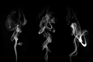   black smoke with fog and vapor background isolated png effect white coffee dust smoke cloud texture transparent clear abstract with shape magic background	

