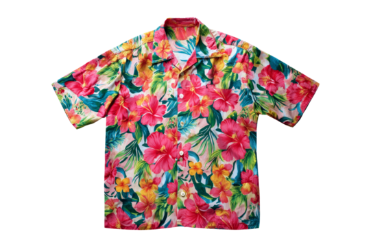 Close-up of floral studio wear