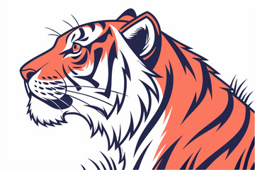 Tiger Head Illustration Vector
