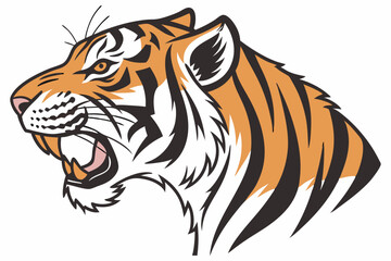 tiger head vector