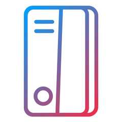 Binder line icon style